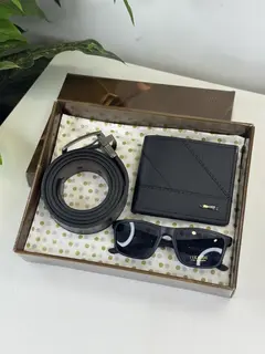 KIT PRESENTEÁVEL MASCULINO VINÍCIUS ÓCULOS/ CARTEIRA/ CINTO - comprar online