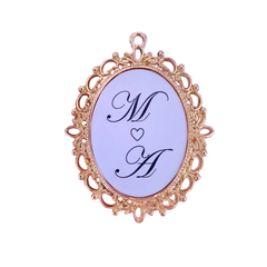 Medalha Foto Relicário Buque de Noiva - comprar online