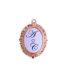 Medalha Foto Relicário Buque de Noiva - comprar online