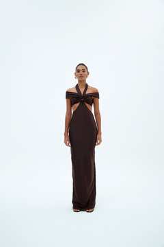 Vestido Ella Marrom Café