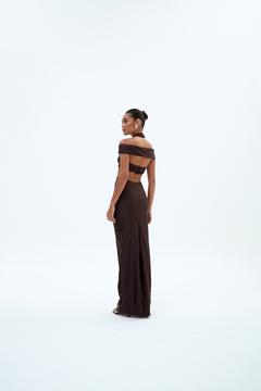 Vestido Ella Marrom Café - TESWIM
