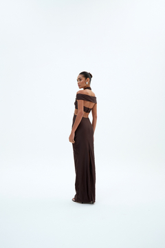 Vestido Ella Marrom Café - loja online