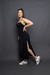 VESTIDO LUCY - CETIM PRETO - comprar online