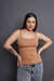 BLUSA CAMILA - CANELADA CARAMELO