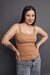 BLUSA CAMILA - CANELADA CARAMELO na internet