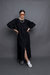 VESTIDO ANGELINA - CHAMISE MANGA MORCEGO PRETO - comprar online