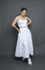 CONJUNTO ZARA - SAIA E CROPPED BRANCO - comprar online