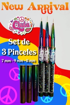 NUEVO LAINER 100% KOLINSKY #7 #9 #11 mm (SET 3 PZAS )