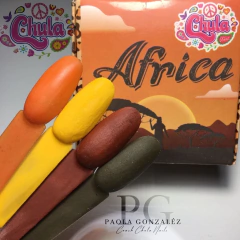 COLECCION DE ACRILICOS AFRICA 4 PZAS.