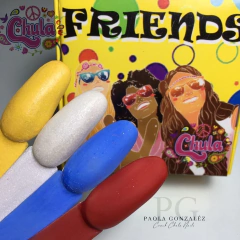 COLECCION DE ACRILICOS FRIENDS 4 PZAS.