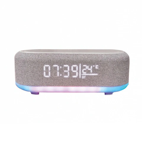 RELOJ NETMAK DESPERTADOR C/PARLANTE + CARGA RD12
