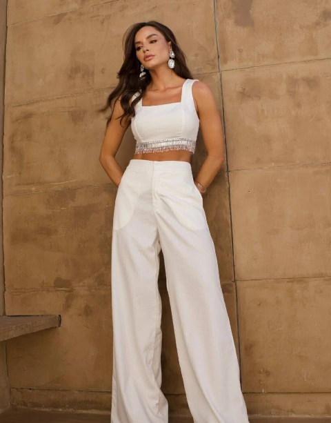 CALÇA LAYLA (CROPPED VENDIDO SEPARADAMENTE)