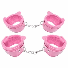 Kit BDSM completo rosa na internet