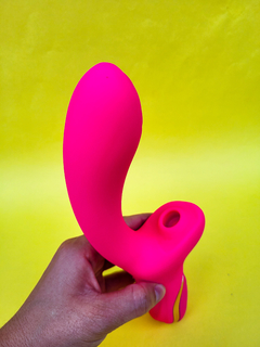 Vibrador Ponto G com sugador LickLip