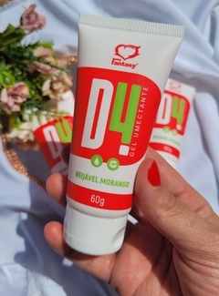Lubrificante D4 á base de água com sabor Morango - comprar online