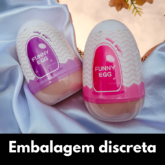Egg Masturbador com formato e textura de vagina