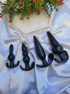 Kit com 4 Plugs anais de silicone macio