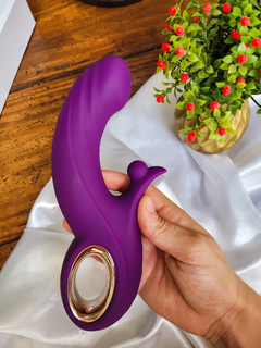 Vibrador com aquecimento vai e vem
