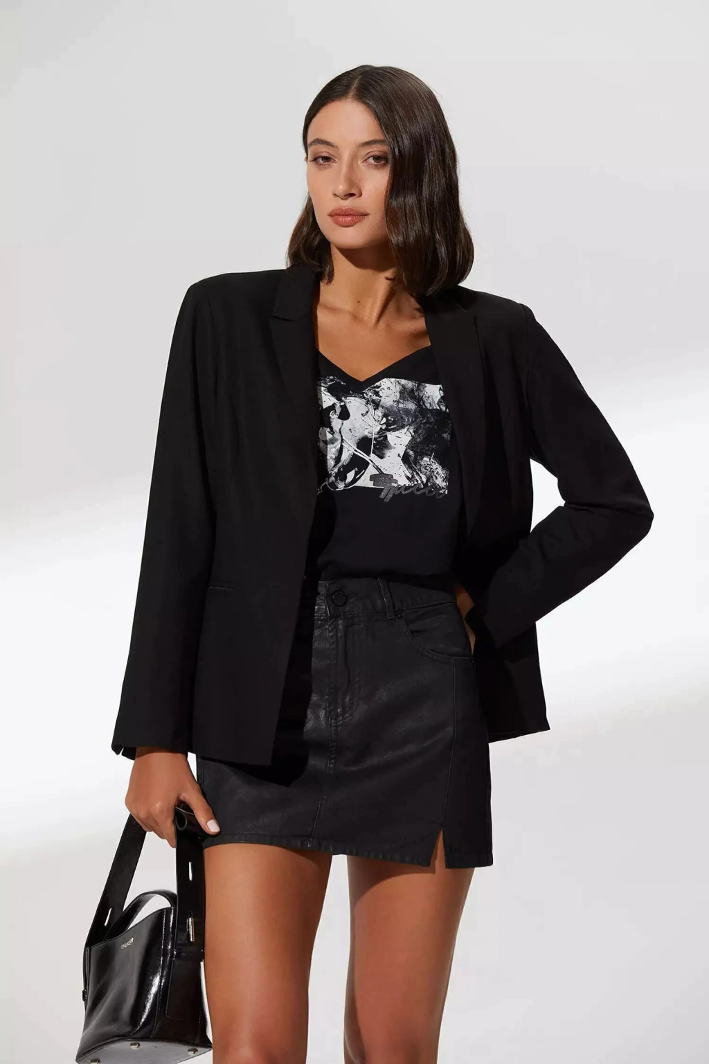 MINI PARIS BLACK LEATHER