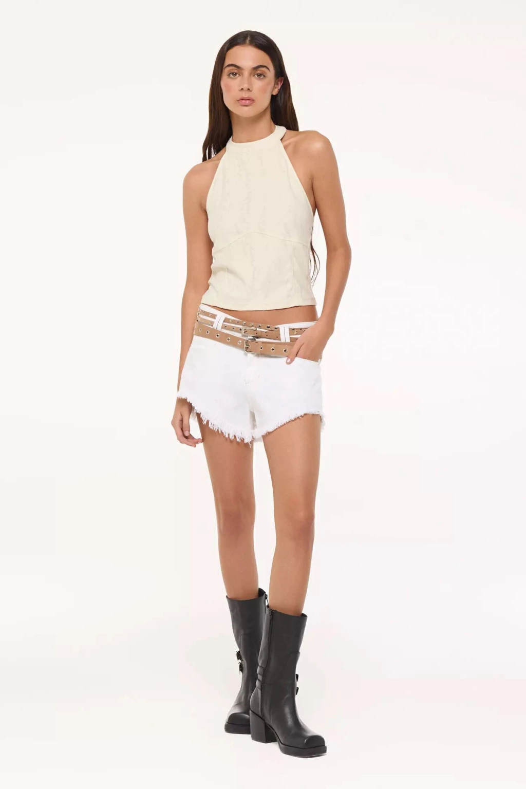 SHORT INDIA OFF WHITE