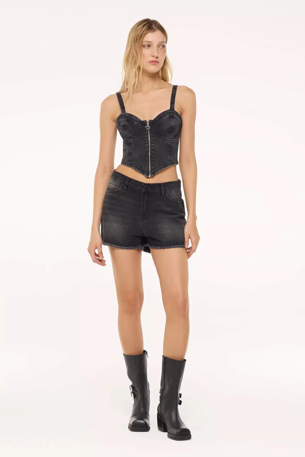 SHORT CORAZONES BLACK
