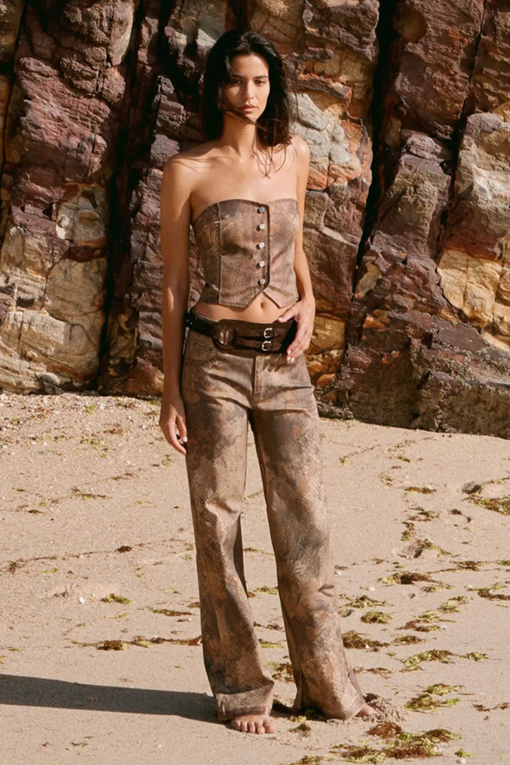 PANTALON AMELI PRINT FOIL