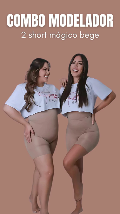 Combo 2 Short Mágico Bege - comprar online