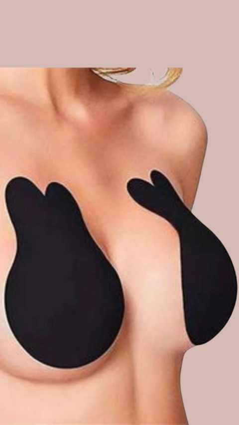 Sutiã autocolante, cola e levanta preto - comprar online