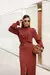 Conjunto Feminino Saia Midi Cinto E Camisa Babado Thamires - comprar online