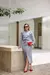Conjunto Feminino Saia Midi Cinto E Camisa Babado Thamires