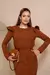 Conjunto Em Moletinho Saia Midi E Blusa Babado Abigail