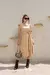 Vestido midi em courino Adrielly na internet