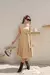 Vestido midi em courino Adrielly - TG STORE 