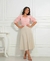 Saia Feminina midi Godê courino - loja online