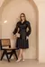 Vestido Chamise Louren Em Couro (pu) Com Cinto - loja online