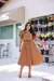 Imagem do CONJUNTO SAIA MIDI E BLUSA BOTÕES LINHO-VISCOSE CAMÉLIA