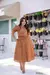 CONJUNTO SAIA MIDI E BLUSA BOTÕES LINHO-VISCOSE CAMÉLIA