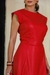 Vestido midi em courino Adrielly - comprar online