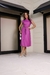 Vestido midi em courino Adrielly