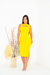Vestido feminino Midi regata malha canelada - comprar online