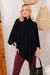 PONCHO FEMININO EM MALHA MOLETINHO NAYLA - THATI GUTIERREZ TG STORE
