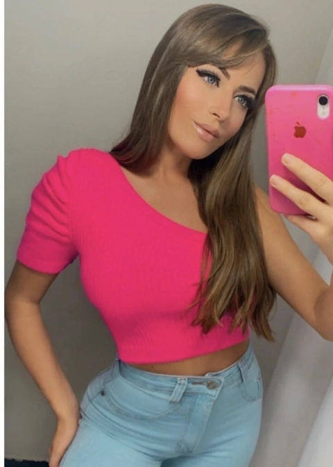 Cropped tricot de um ombro luxo cor verde Tam.U