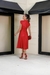 Vestido midi em courino Adrielly - THATI GUTIERREZ TG STORE