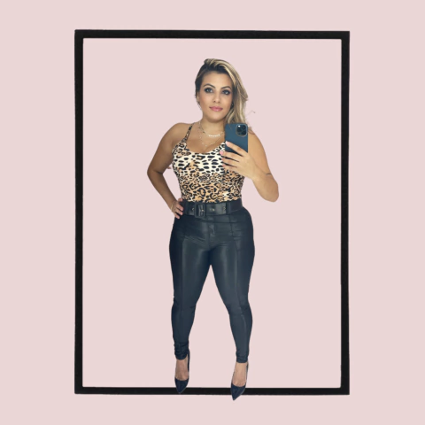 Body onça Tam.UNICO