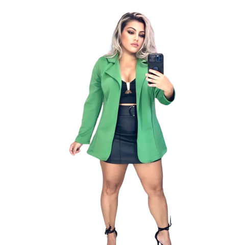 Top Cropped Couro Fake Cirrê Com Alcinha detalhe dourado na frente e Bojo - Serve P e M