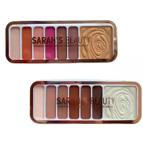 Paleta de Sombras E Iluminador Smile Sarah’s Beauty