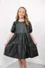 Vestido Infantil Maria Clara - Couro (pu) Manga Princesa - THATI GUTIERREZ TG STORE
