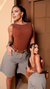 BODY BORY FEMININO COM DECOTE NAS COSTA REGATA BOJO CANELADO