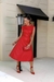 Vestido midi em courino Adrielly na internet