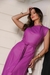 Vestido midi em courino Adrielly na internet